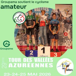 Pour la saison 6 #tonclubtonmaillot, @espoir_cycliste_nimois fait parti des 120 clubs sélectionnés par @groupama .

@groupama nous offre 20 tenues de compétition personnalisables d’une valeur de 3 900€.
Etape 3 samedi 23 Mai. Pablo sur la plus haute marche du podium avec son nouveau maillot

🙏 @groupama