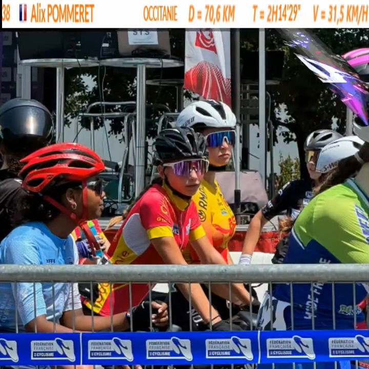 @alix_pommeret de @espoir_cycliste_nimois fait partie de la sélection #occitanie pour les championnats de France de l'avenir U17. Alix termine 38eme de la course en ligne 👏. @espoir_cycliste_nimois est fier d’@alix_pommeret